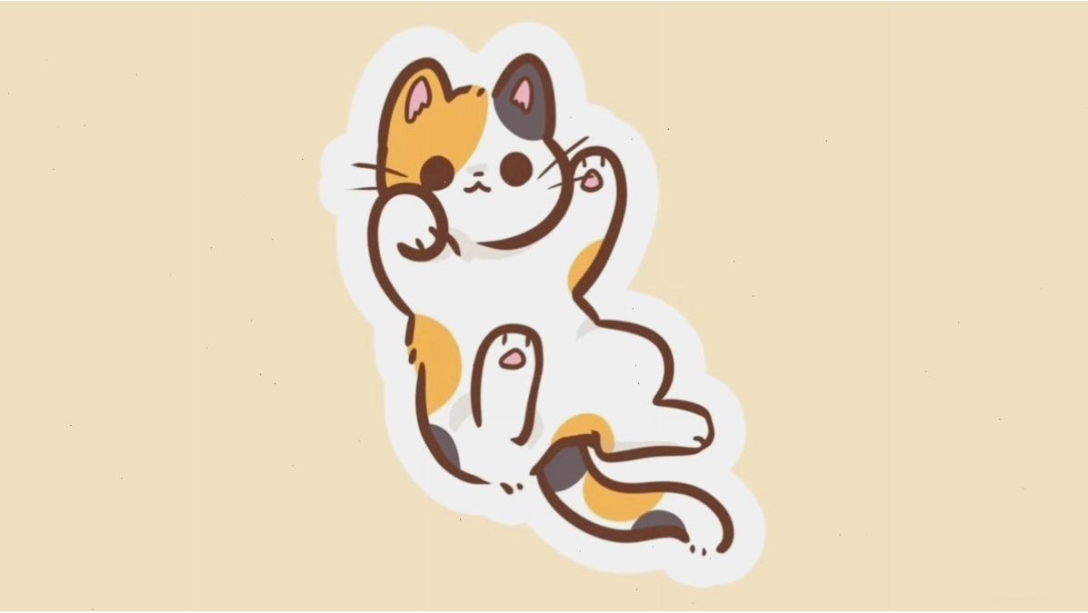 Avatar mèo chibi dễ thương với đôi mắt to tròn