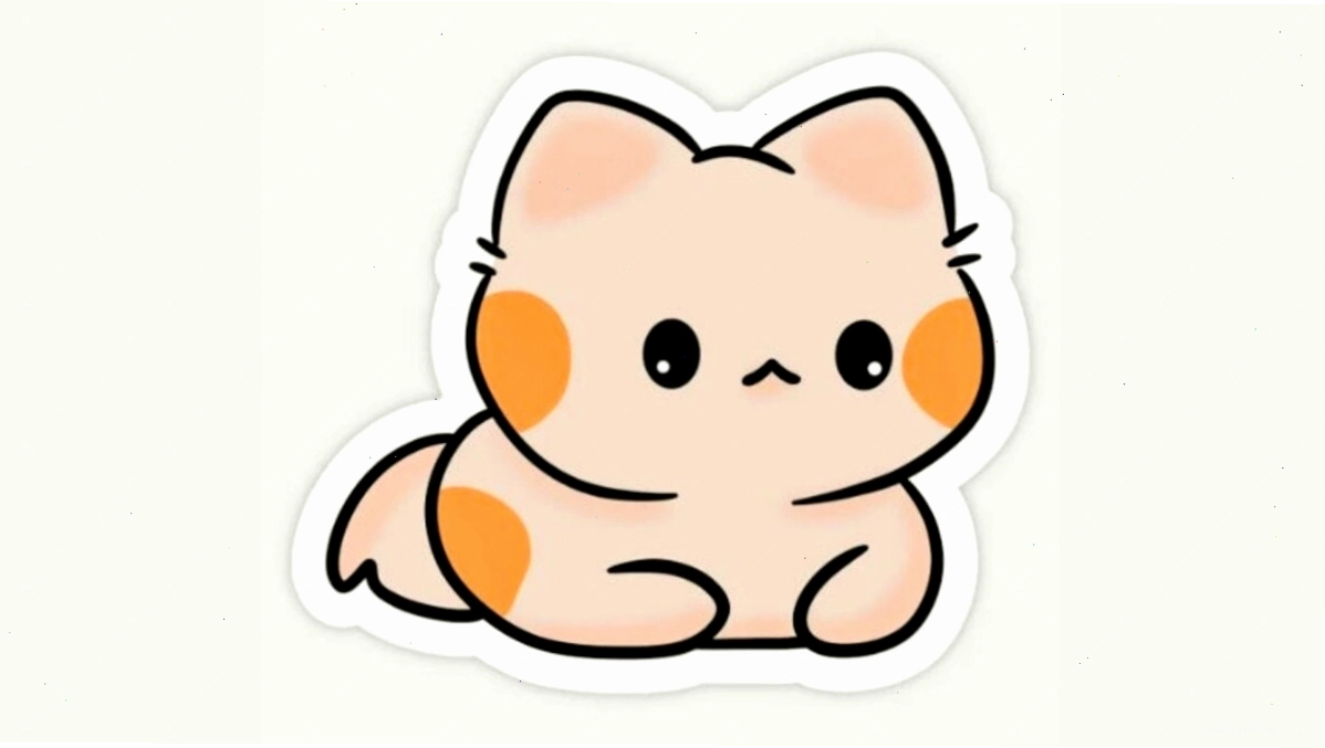 Avatar mèo chibi mập ú đang lim dim ngủ