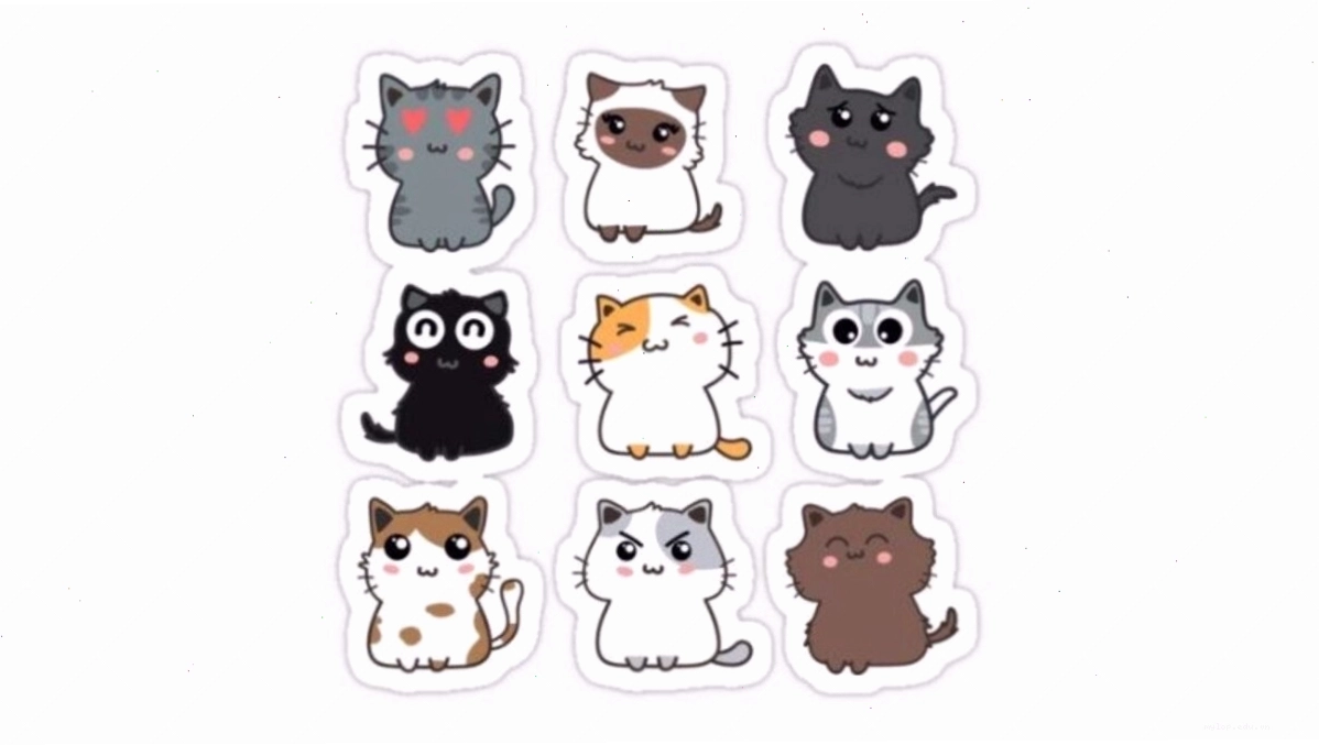 Avatar mèo chibi tinh nghịch