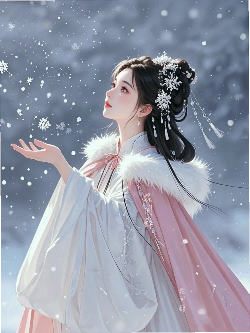 Avatar nữ cổ trang với biểu cảm dịu dàng