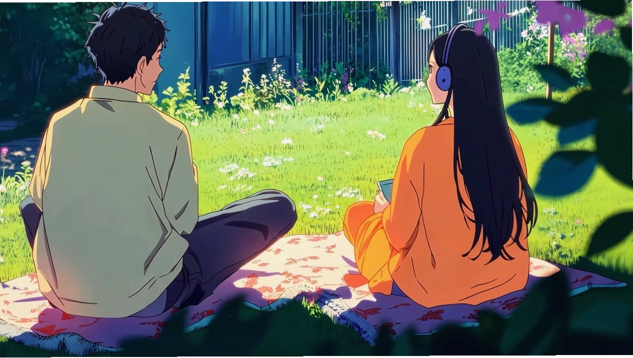 Background anime cute với nhân vật chibi