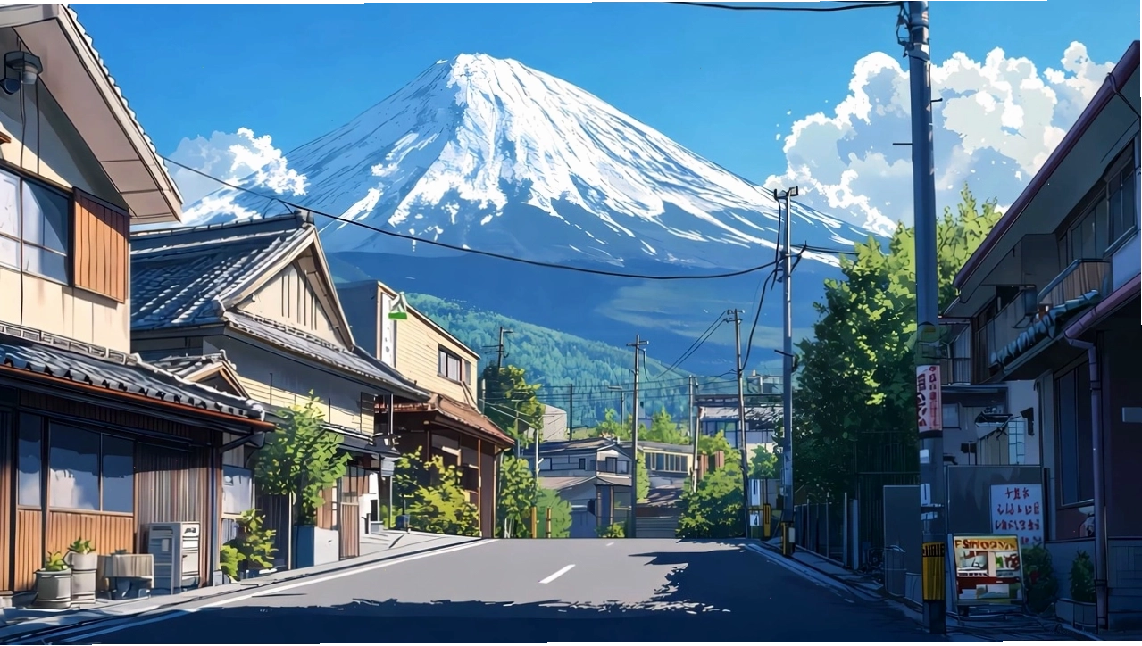 Background anime phong cách Hyouka