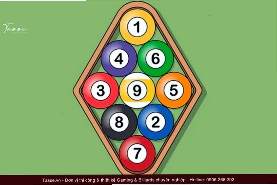 Bàn đấu Pool 9 Bi với bi số 9 đã ở vị trí thuận lợi