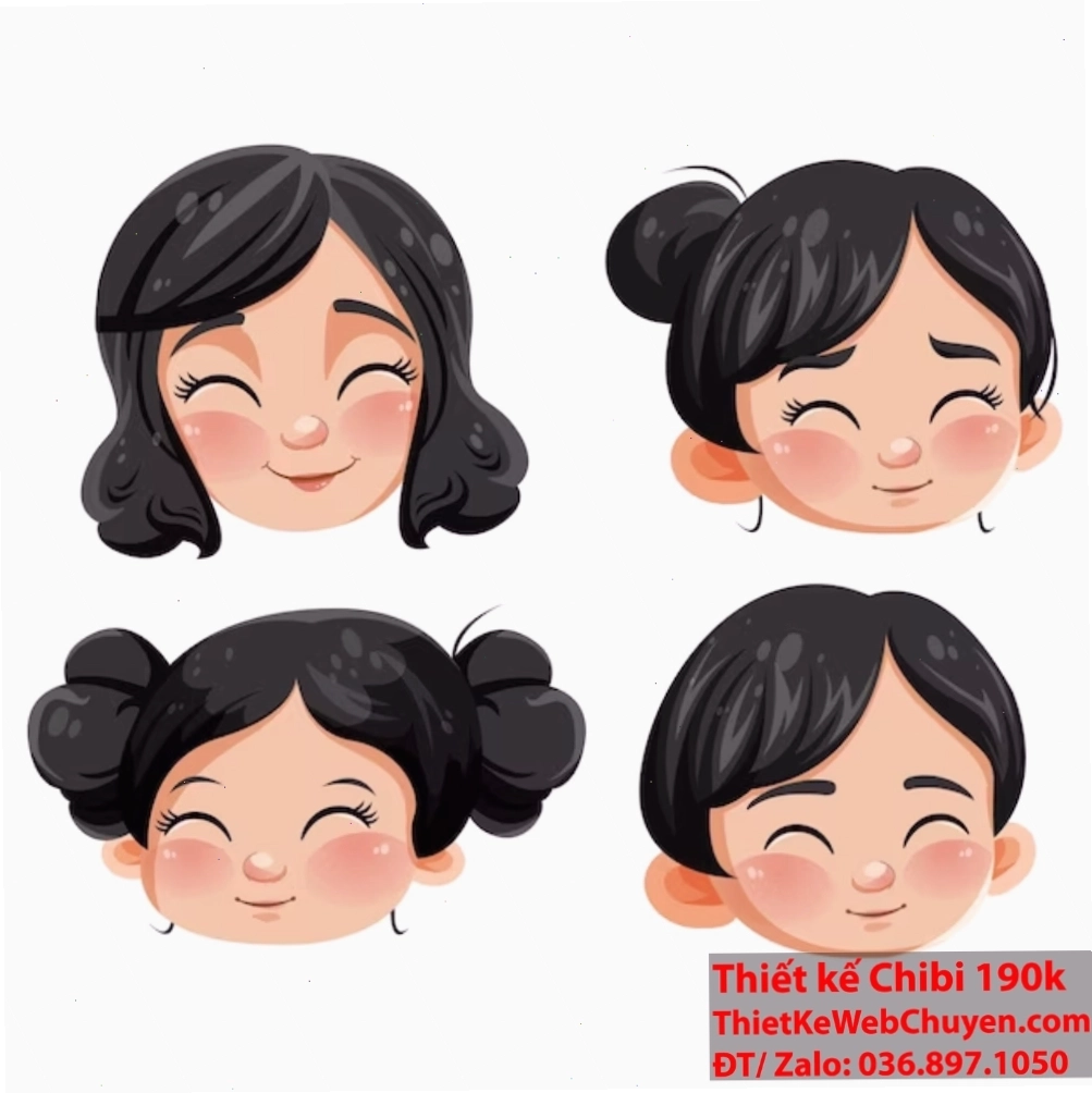 Bí quyết làm đẹp với kiểu tóc chibi