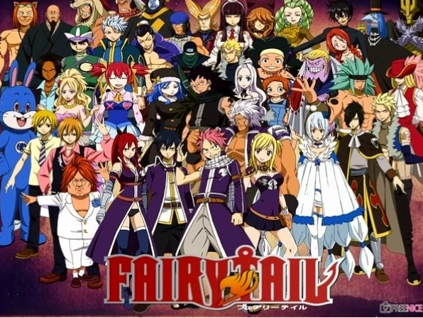 Các pháp sư của hội Fairy Tail trong bộ anime