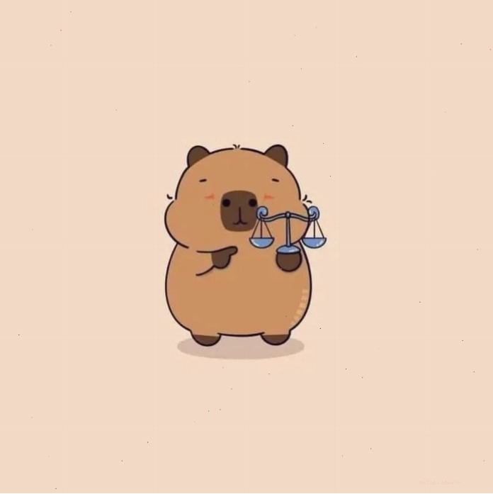 Capybara chảy mũi chibi ngộ nghĩnh