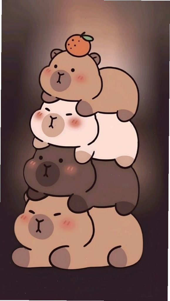 Capybara chồng chất trong bóng tối đầy ấm cúng - ảnh avatar vui vẻ