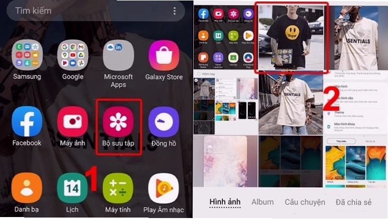 Chọn hình ảnh bạn muốn đổi làm hình nền