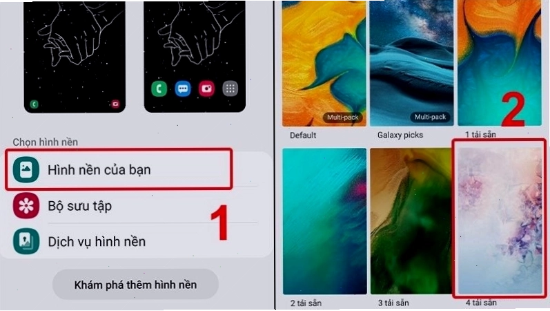 Chọn Hình nền của bạn và chọn ảnh muốn đổi