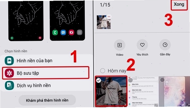 Chọn Hình nền của bạn và chọn ảnh muốn đổi trên iPhone