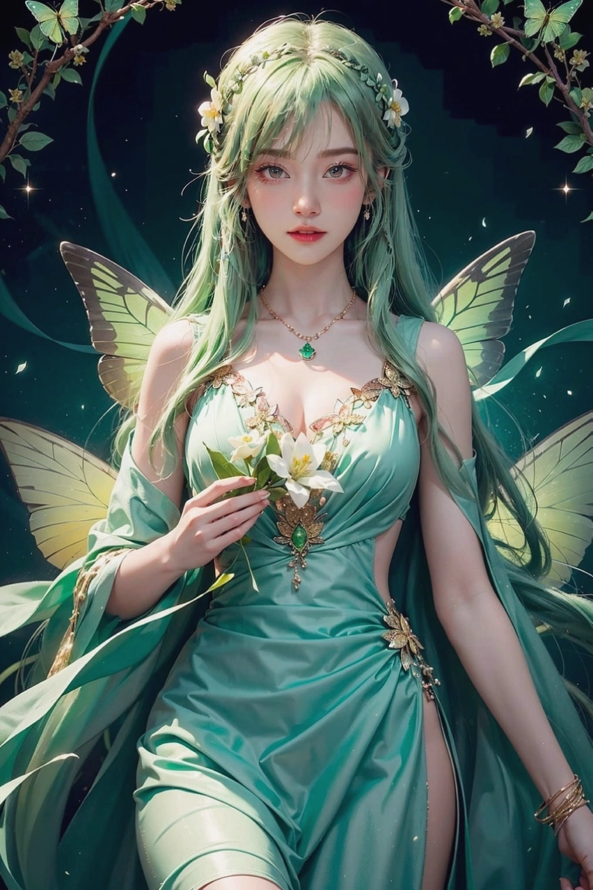Cô gái anime dễ thương đang vui đùa