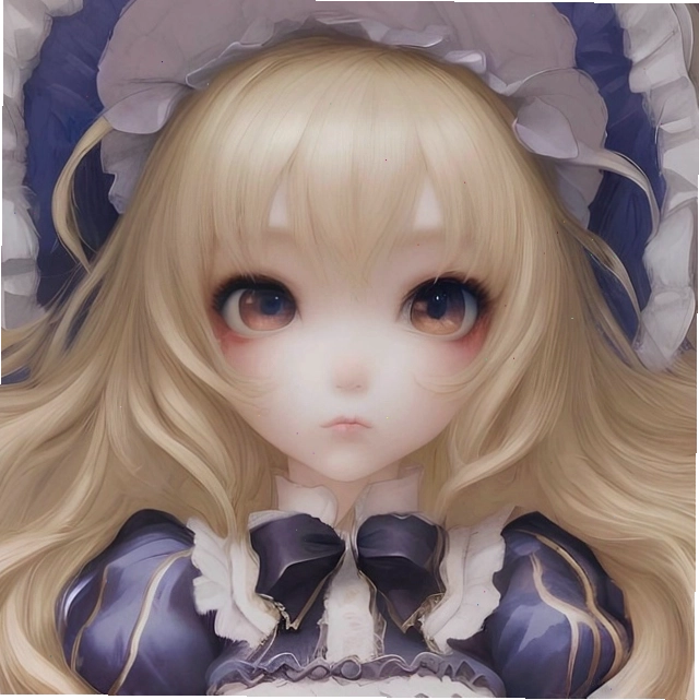 Cô gái anime theo phong cách Gothic ấn tượng