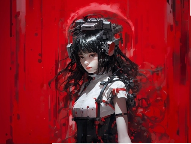Cô gái anime xinh đẹp với nụ cười rạng rỡ