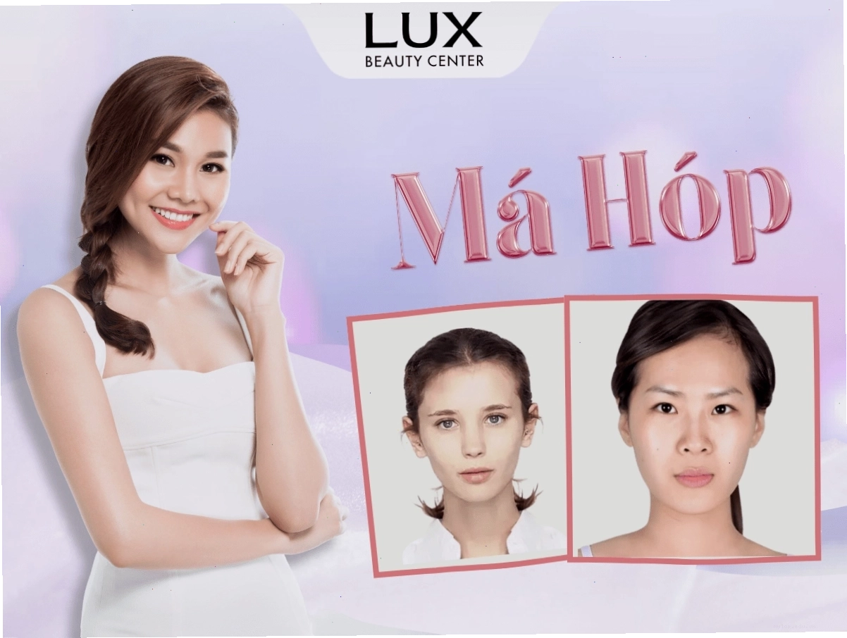 Cô gái đang thực hiện bài tập massage mặt để làm đầy má