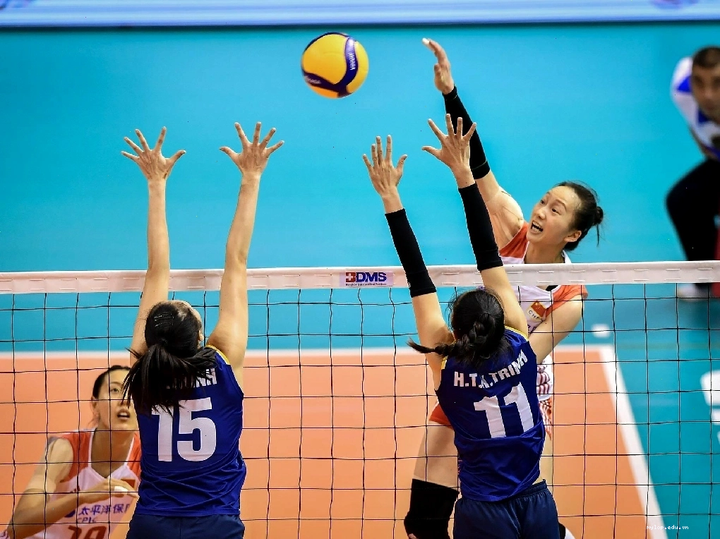 Đội hình thi đấu bóng chuyền hơi gồm 5 người