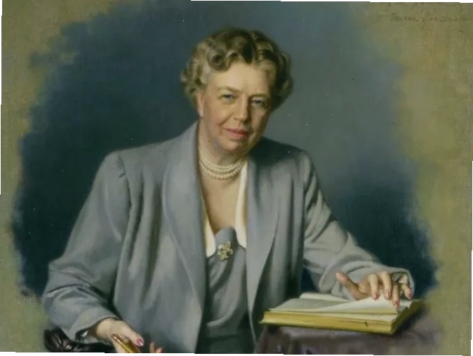 Eleanor Roosevelt thăm hỏi người dân