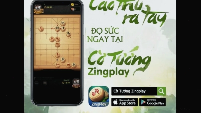 Giao diện bàn cờ tướng trên ứng dụng