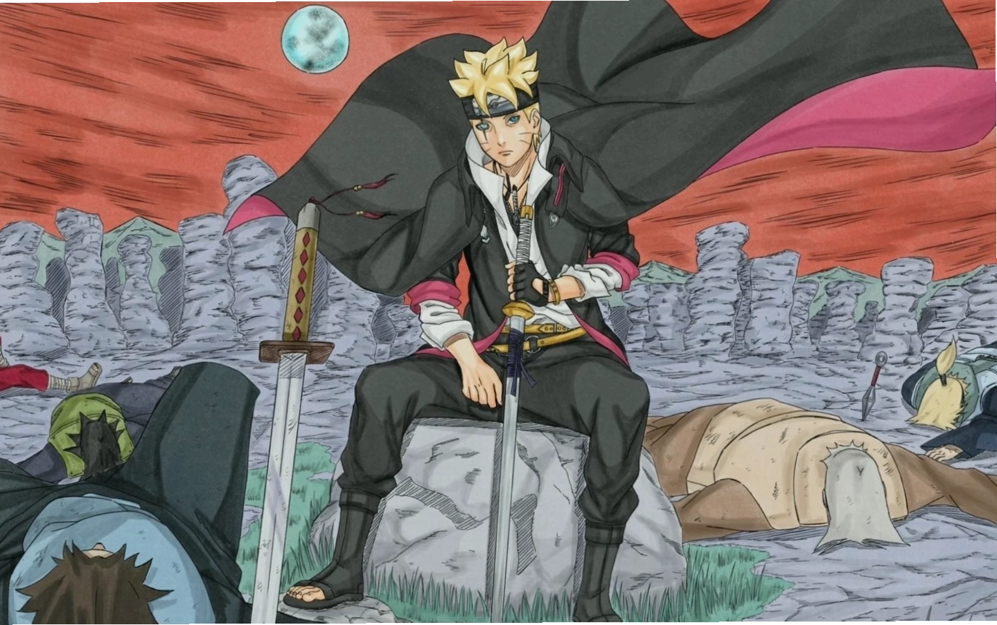 Hình ảnh Boruto lạnh lùng tiêu diệt kẻ săn đuổi