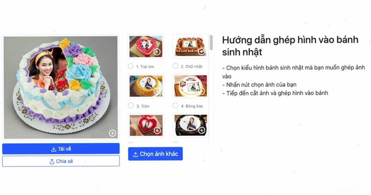 Hình ảnh minh họa các hiệu ứng ảnh khác nhau có thể áp dụng