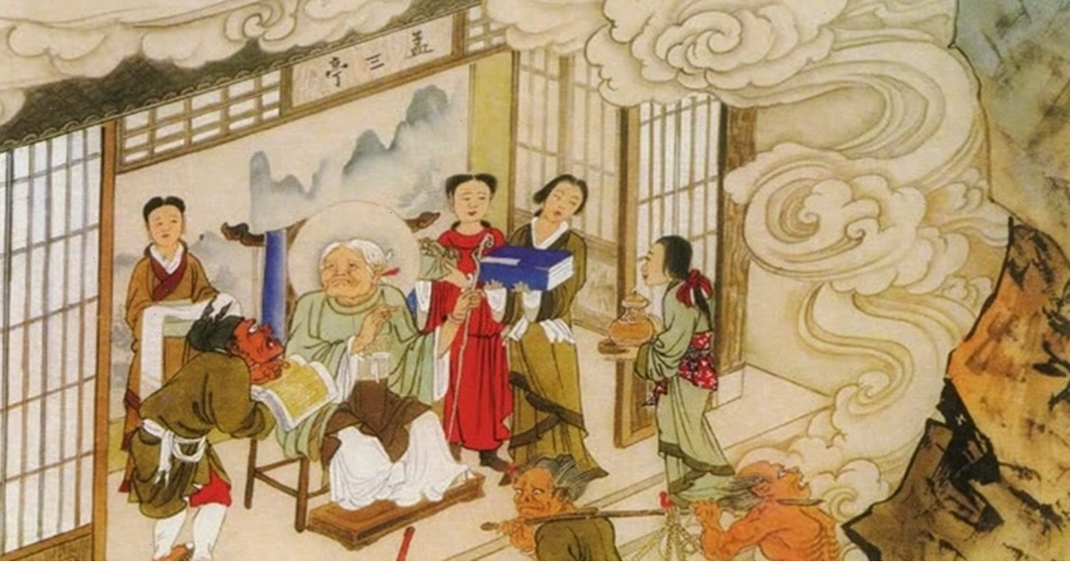 Hình ảnh minh họa Mạnh Bà trong truyền thuyết dân gian