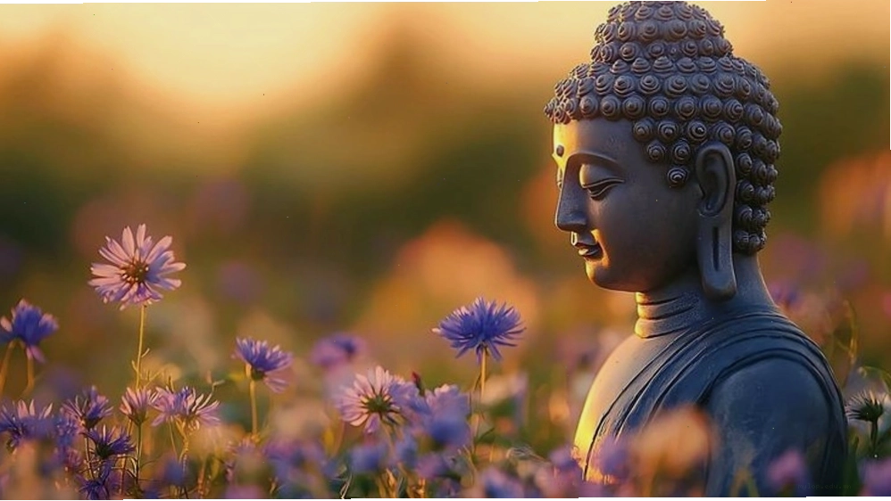 Hình ảnh thể hiện sự an vui, tĩnh tại trong triết lý Phật giáo