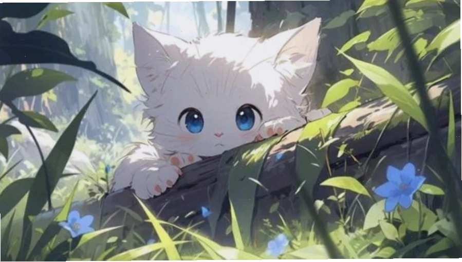 Hình nền anime nữ phong cách tối giản, tập trung vào biểu cảm nhân vật