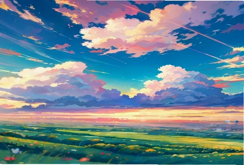 Hình nền anime phong cảnh chill, nhẹ nhàng