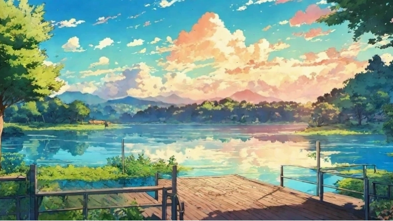 Hình nền điện thoại anime phong cảnh bầu trời đầy sao