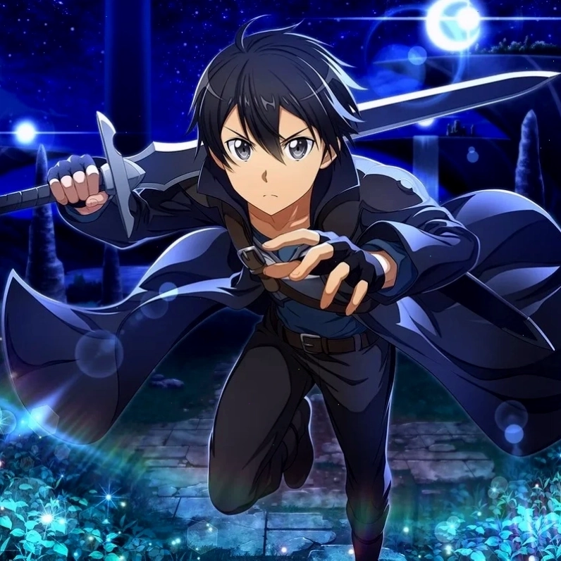 Hình nền Kirito ngầu với thanh kiếm trên tay