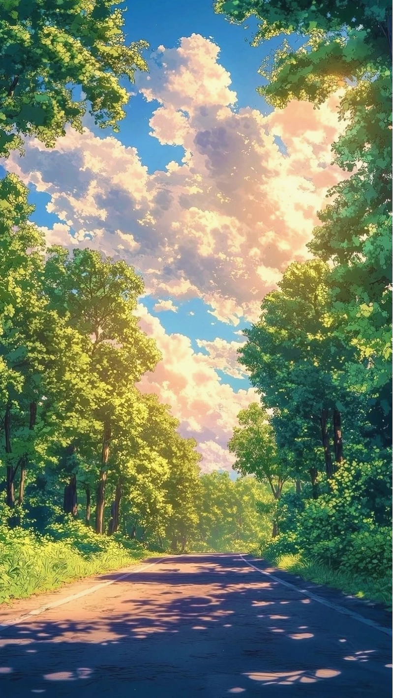 Hình nền máy tính 4k anime phong cảnh