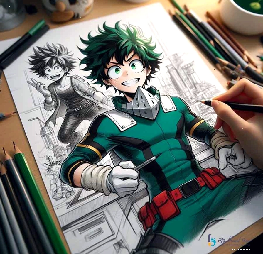 Hình vẽ anime nữ ngầu với ánh mắt sắc bén