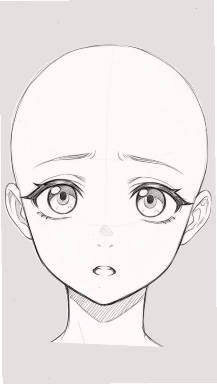 Hoàn thiện khuôn mặt và vẽ kiểu tóc cho nhân vật anime