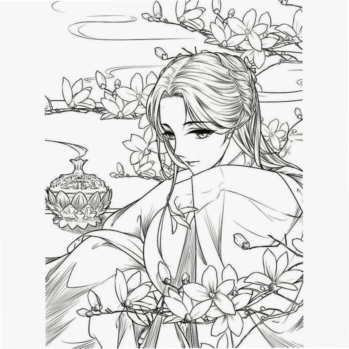 Hoạt hình anime dễ thương với cảnh vật thiên nhiên tươi đẹp