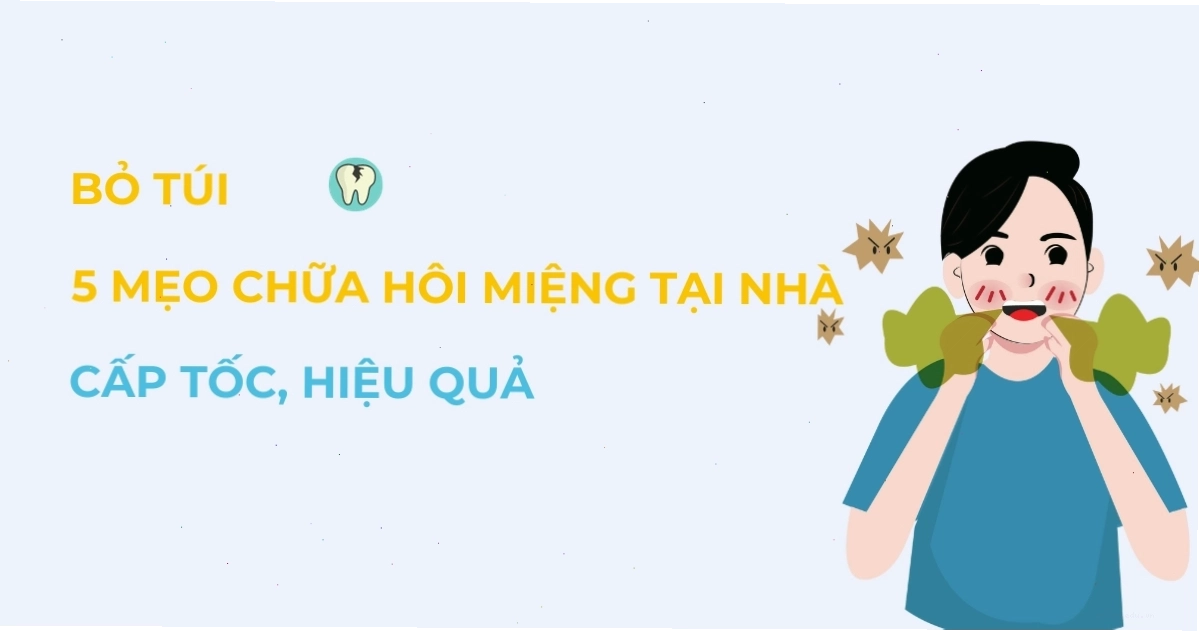 Hôi miệng có thể xuất phát từ nhiều nguyên nhân khác nhau