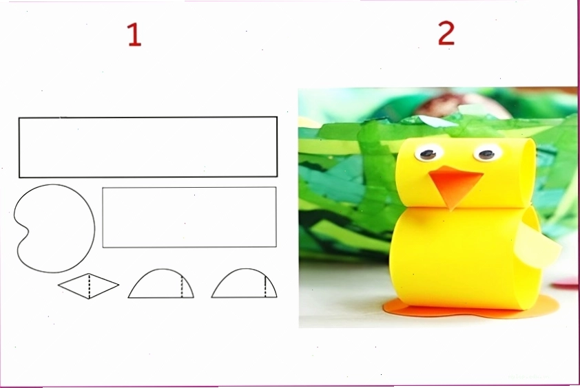 Hướng dẫn làm đồ chơi bằng giấy hình con gà đơn giản