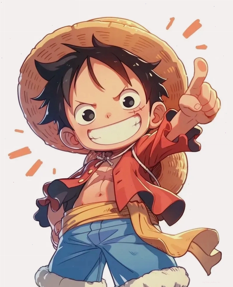 Khám phá hình ảnh Luffy Gear 5 cute với nét vẽ sáng tạo và dễ thương