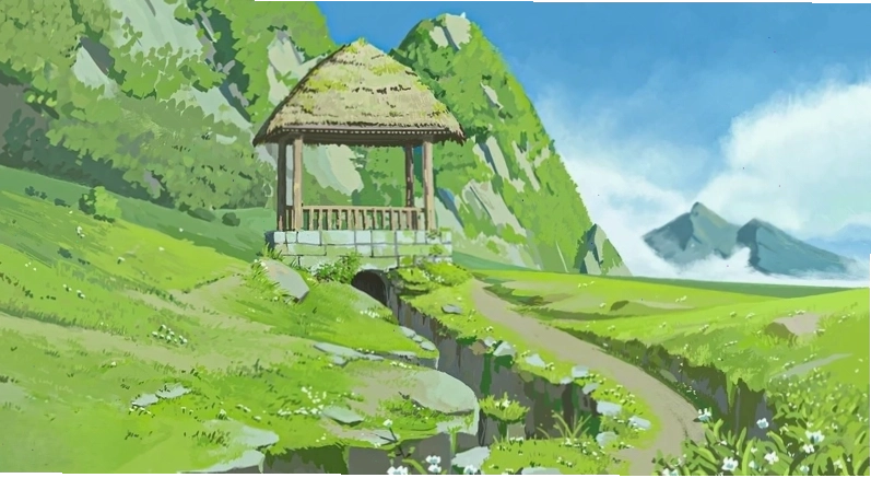 Không gian mộng mơ với hình nền phong cảnh anime