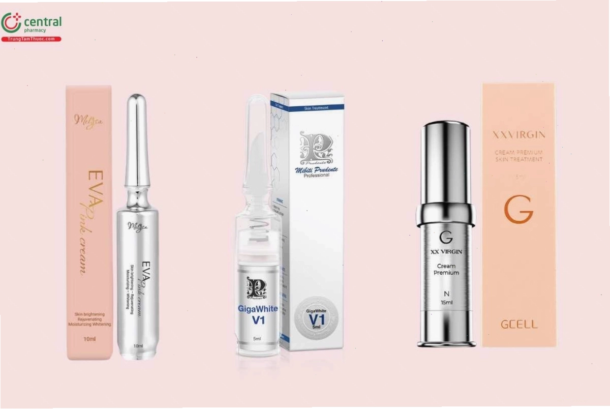 Một số sản phẩm kem làm hồng vùng kín trên thị trường
