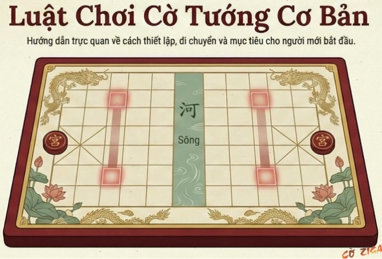 Người chơi đang tập trung phân tích thế cờ