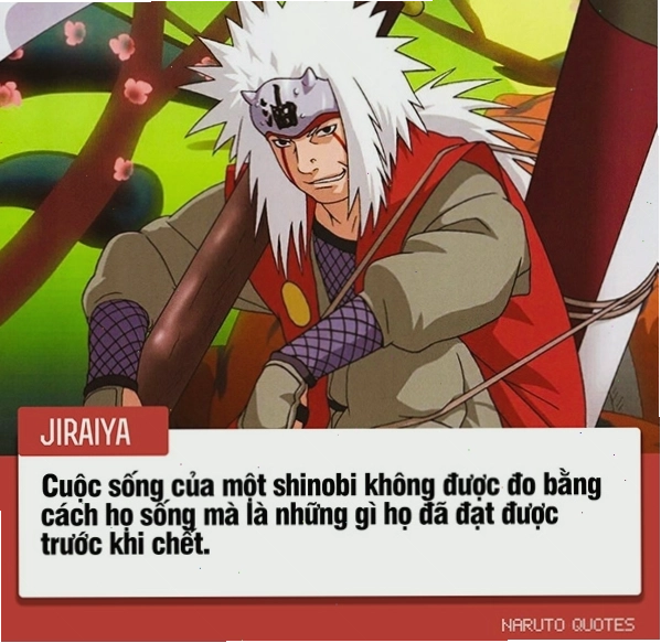 Nhân vật anime Jiraiya với vẻ ngoài phong trần và mạnh mẽ