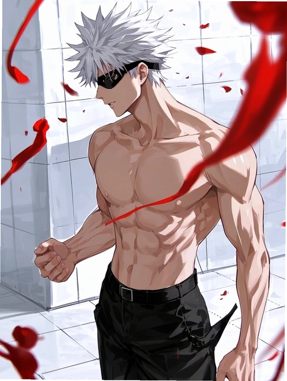 Nhân vật anime nam 6 múi trong trang phục thường ngày