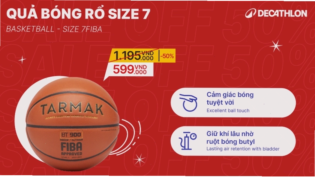 Quả bóng rổ tiêu chuẩn cho các trận đấu chuyên nghiệp
