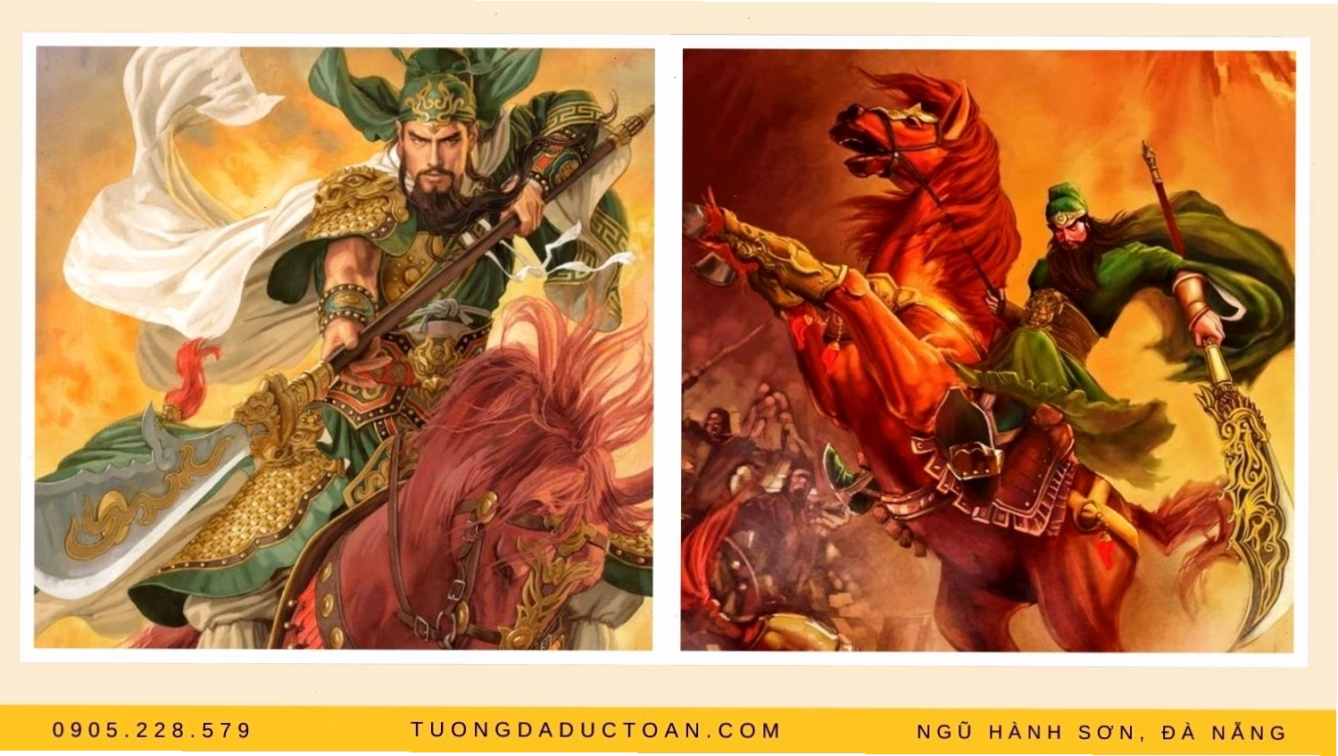 Quan thánh đế quân dẹp loạn trên lưng ngựa uy phong lẫm liệt