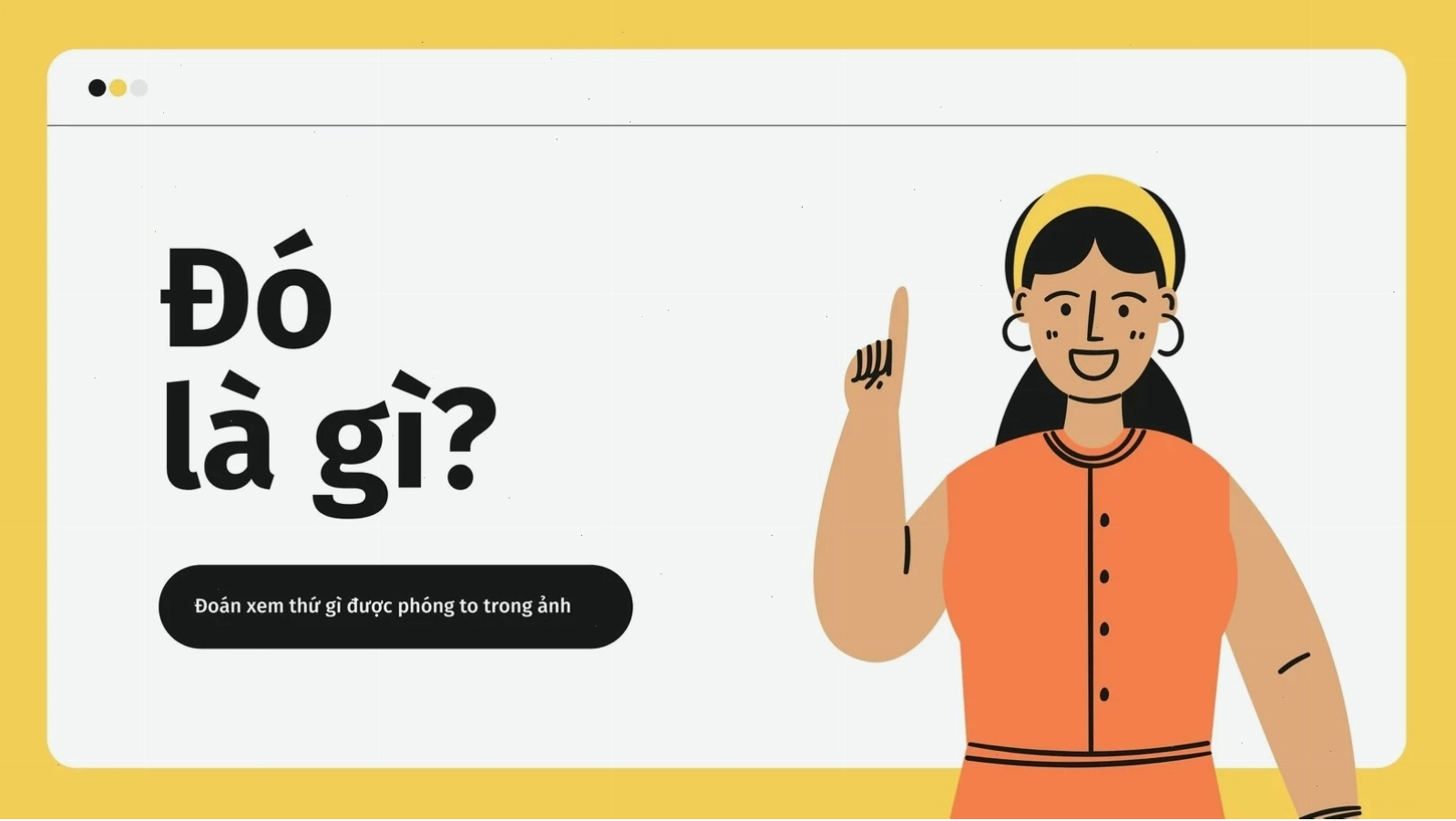 Slide PowerPoint với giao diện trò chơi đoán hình ảnh