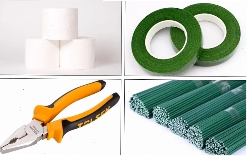 Tạo hình hoa hồng từ giấy vệ sinh từng bước