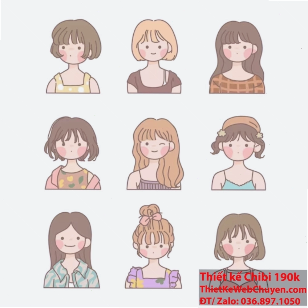 Tạo kiểu tóc chibi dễ dàng tại nhà