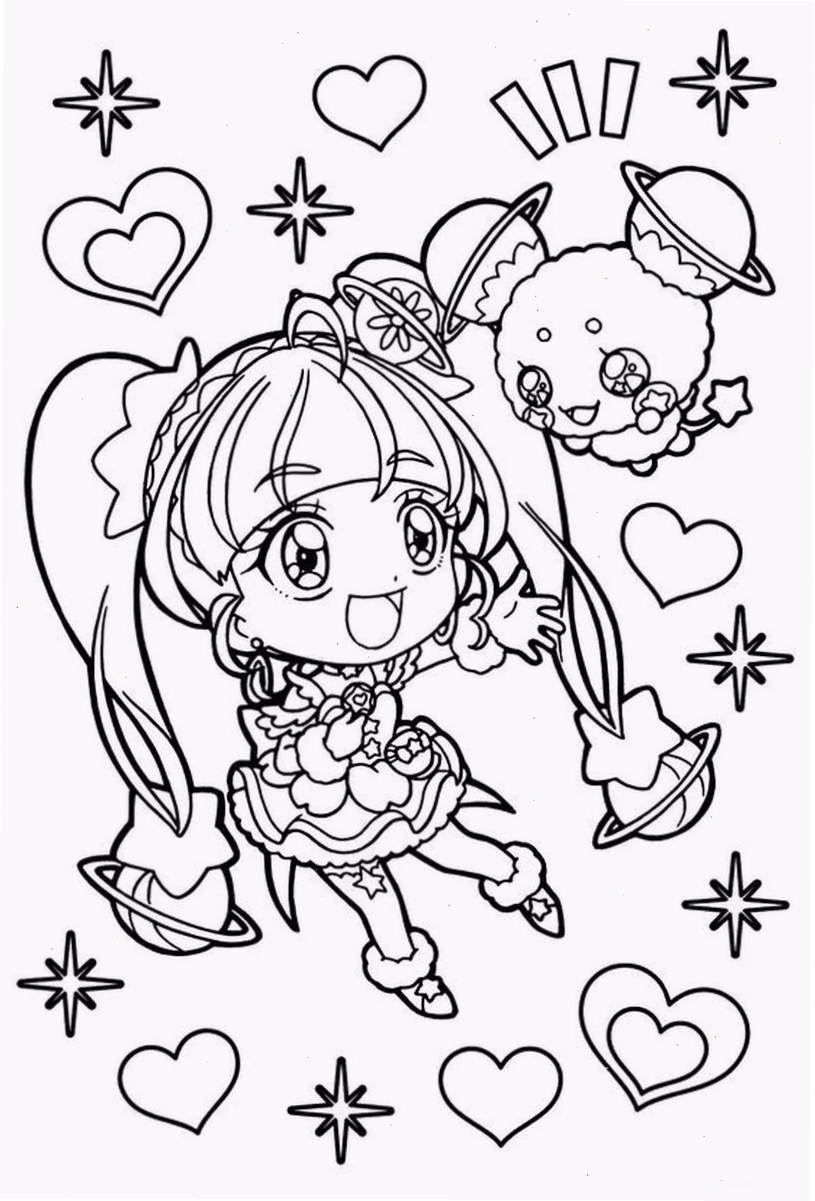 Tranh tô màu anime boy với đôi mắt tinh anh