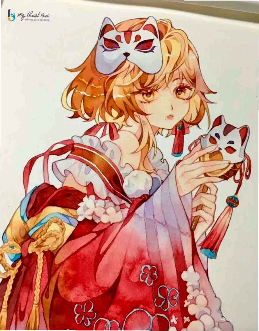 Tranh vẽ anime nữ ngầu bằng bút chì với đường nét sắc sảo