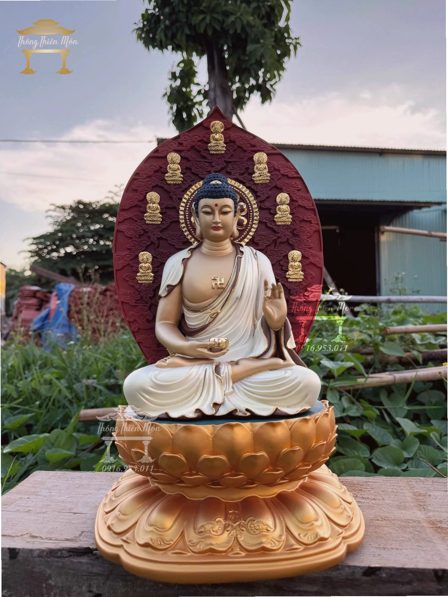 Tượng Phật Dược Sư trong không gian trang nghiêm