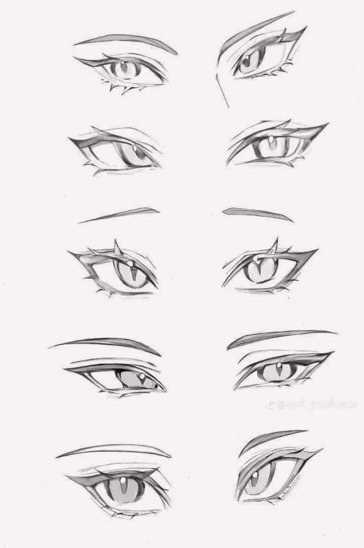 Vẽ mắt, mũi, miệng và tai cho nhân vật anime nữ